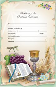 Eucaristia - Mini Diploma - 02 - (Pacote com 25 unidades)