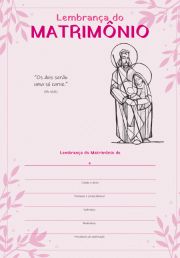 Lembrana Sacramentos ? Matrimnio - (Pacote com 25 unidades)