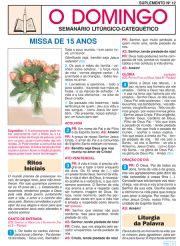 Suplemento 12 - Missa de 15 anos - (25 jogos = 100 folhetos)