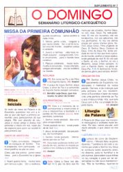 Suplemento 07 - Missa da Primeira Comunho - (25 jogos = 100 folhetos)