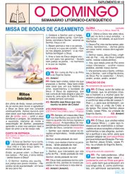 Suplemento 10 - Missa de Bodas de Casamento - (25 jogos = 100 folhetos)