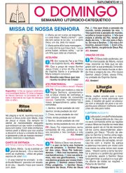 Suplemento 13 - Missa de Nossa Senhora - (25 jogos = 100 folhetos)