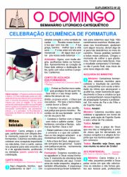 Suplemento 20 - Celebrao Ecumnica de Formatura - (25 jogos = 100 folhetos)