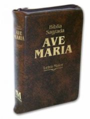 Bblia Ave Maria Letra Maior - Zper Marrom